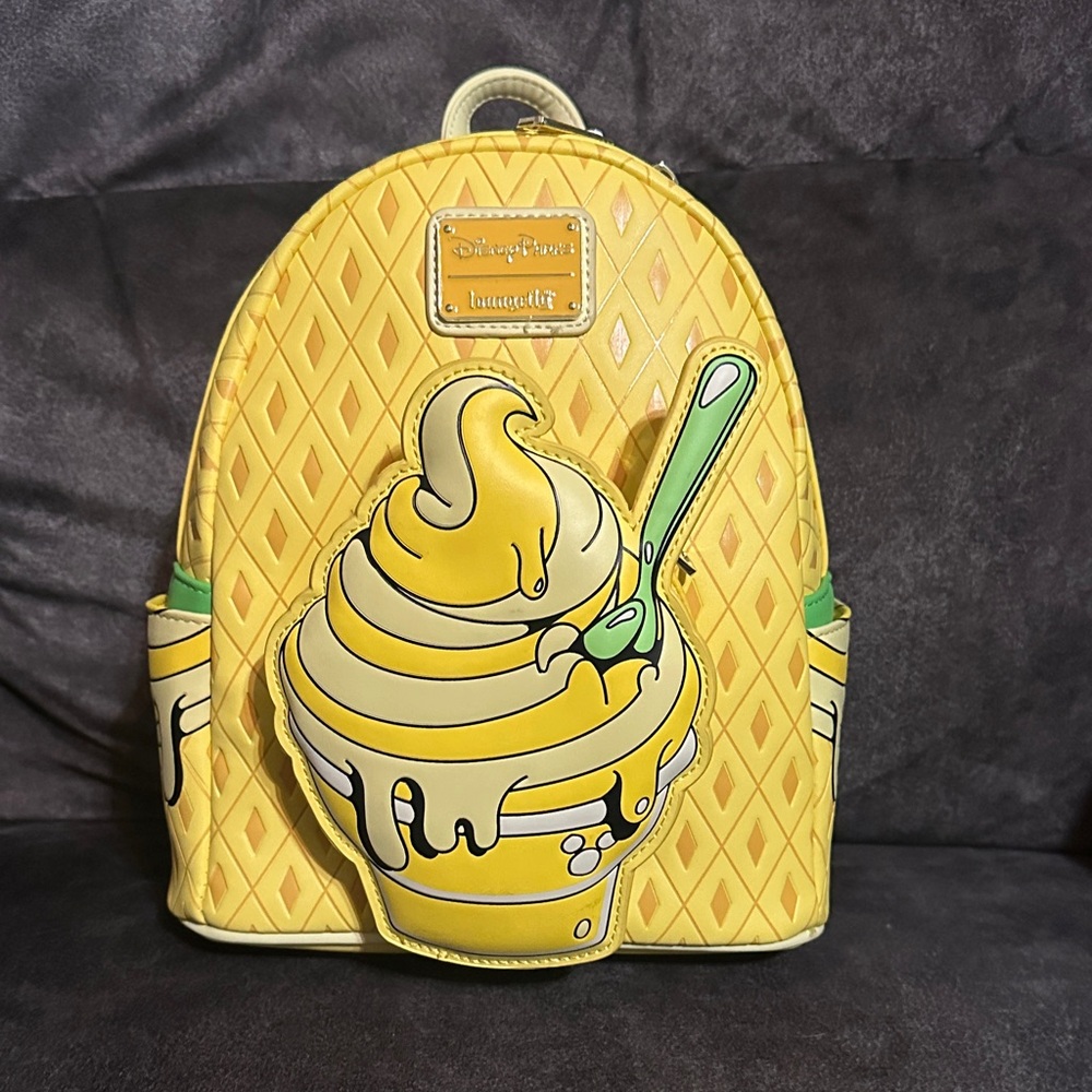 Loungefly Disney Parks Dole Whip Ice Cream Backpack